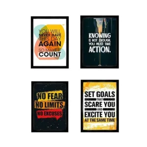 A4 size Photo Frame for set of 4 Motivational Quote Frames