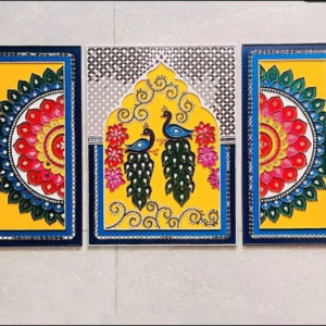 Unique wants Lippan art wall hanging home decoration in rectangle