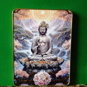 Crystal resign art frames-Buddha