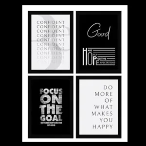 Be Confident Motivational Wall Frames